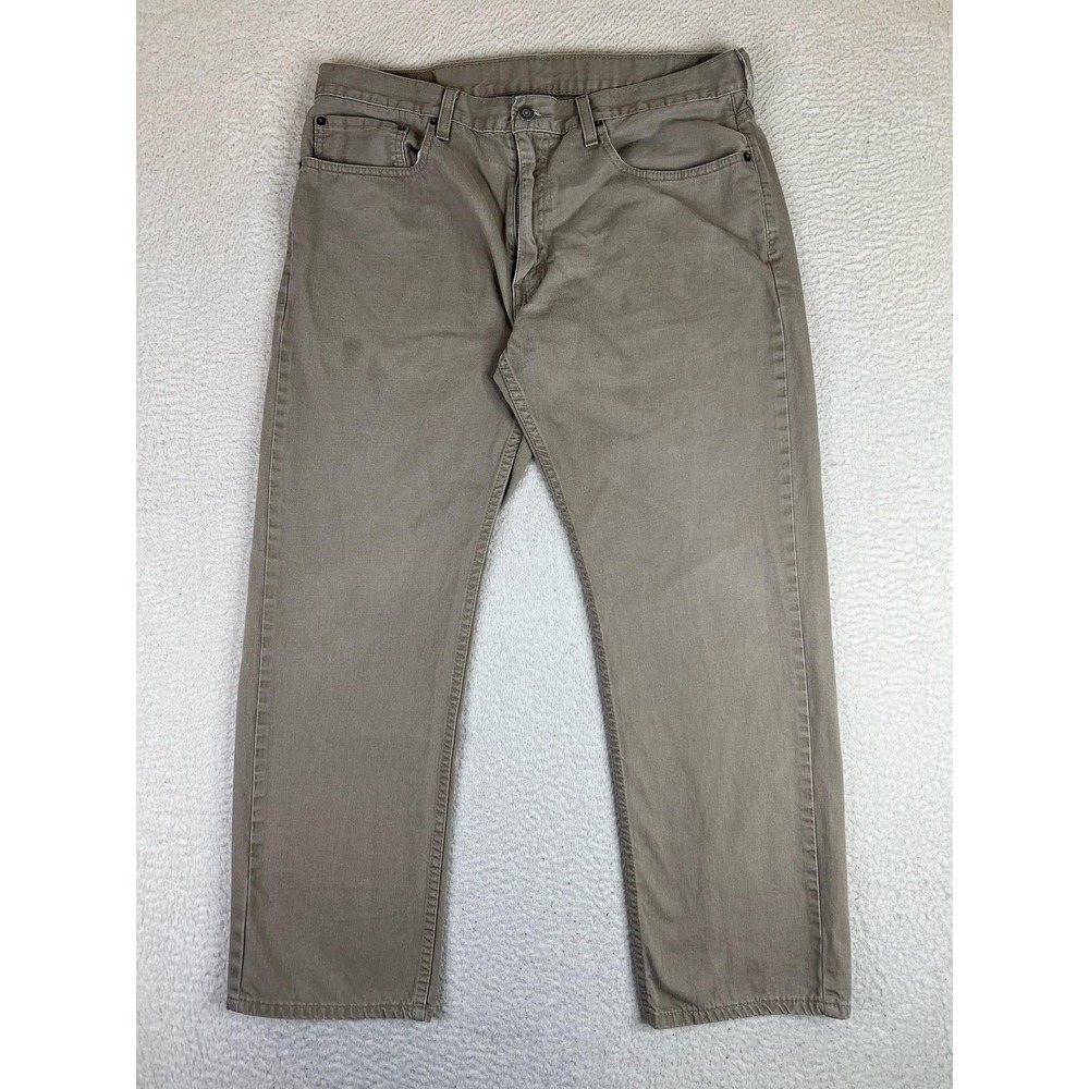 Levis 559‎ Jeans Mens 36x30 Beige Relaxed Straight Denim Pants 00559-0497